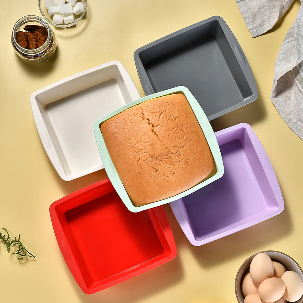 Kitchen Baking Store - قالب سيليكون مربع الشكل سهل التحرير