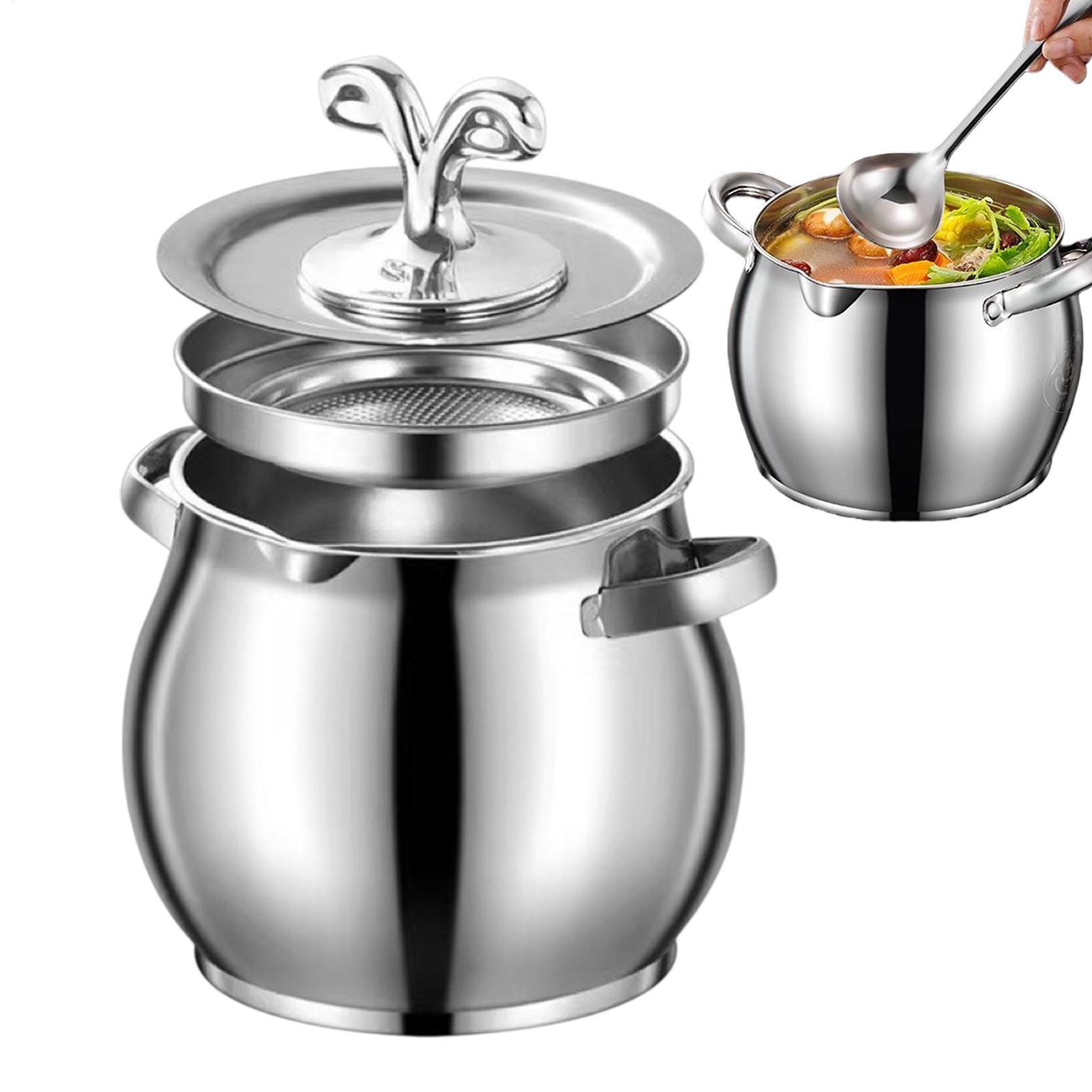 Kitchen Baking Canisters - وعاء تخزين الشحوم من الفولاذ المقاوم