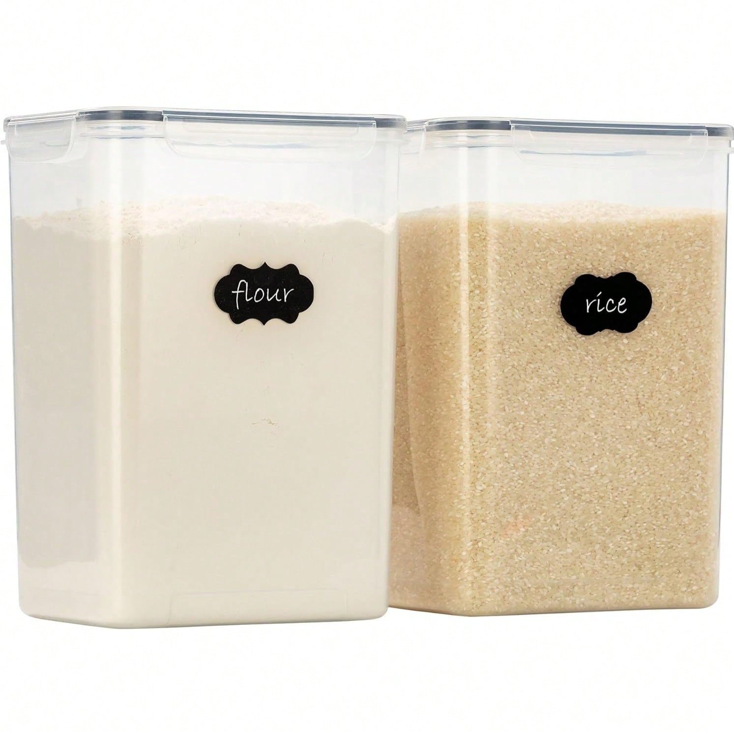 Kitchen Baking Canisters - حاويات تخزين طعام كبيرة الحجم محكمة