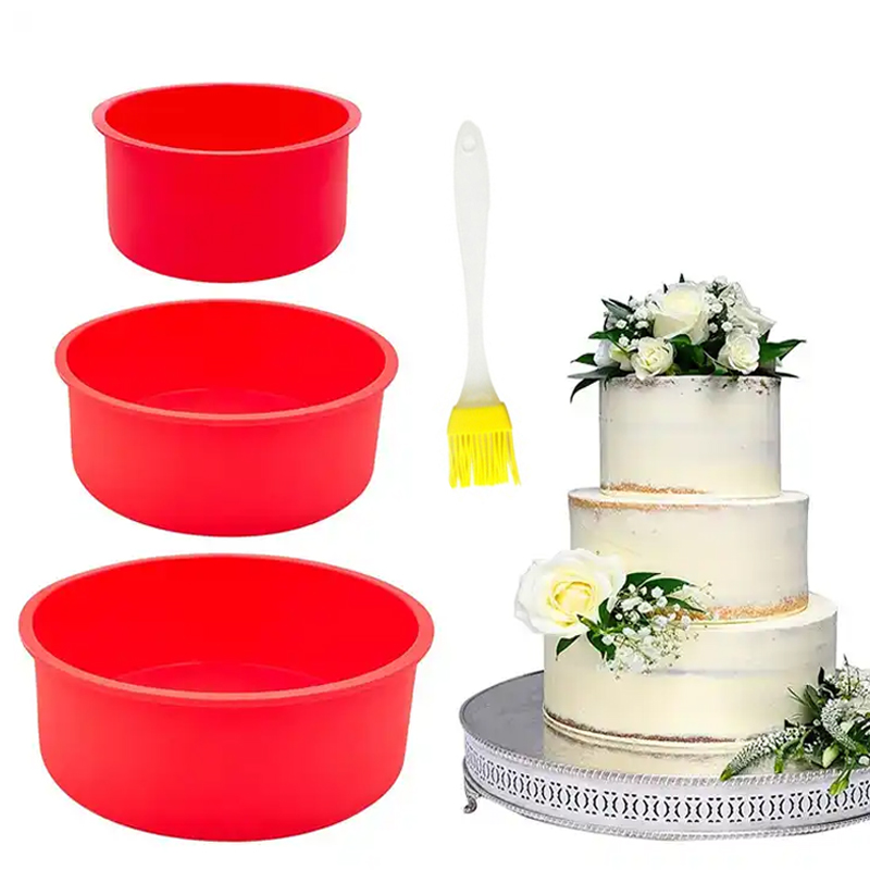 Springform Pan Set - جولة سيليكون كعكة عموم الخبز العفن