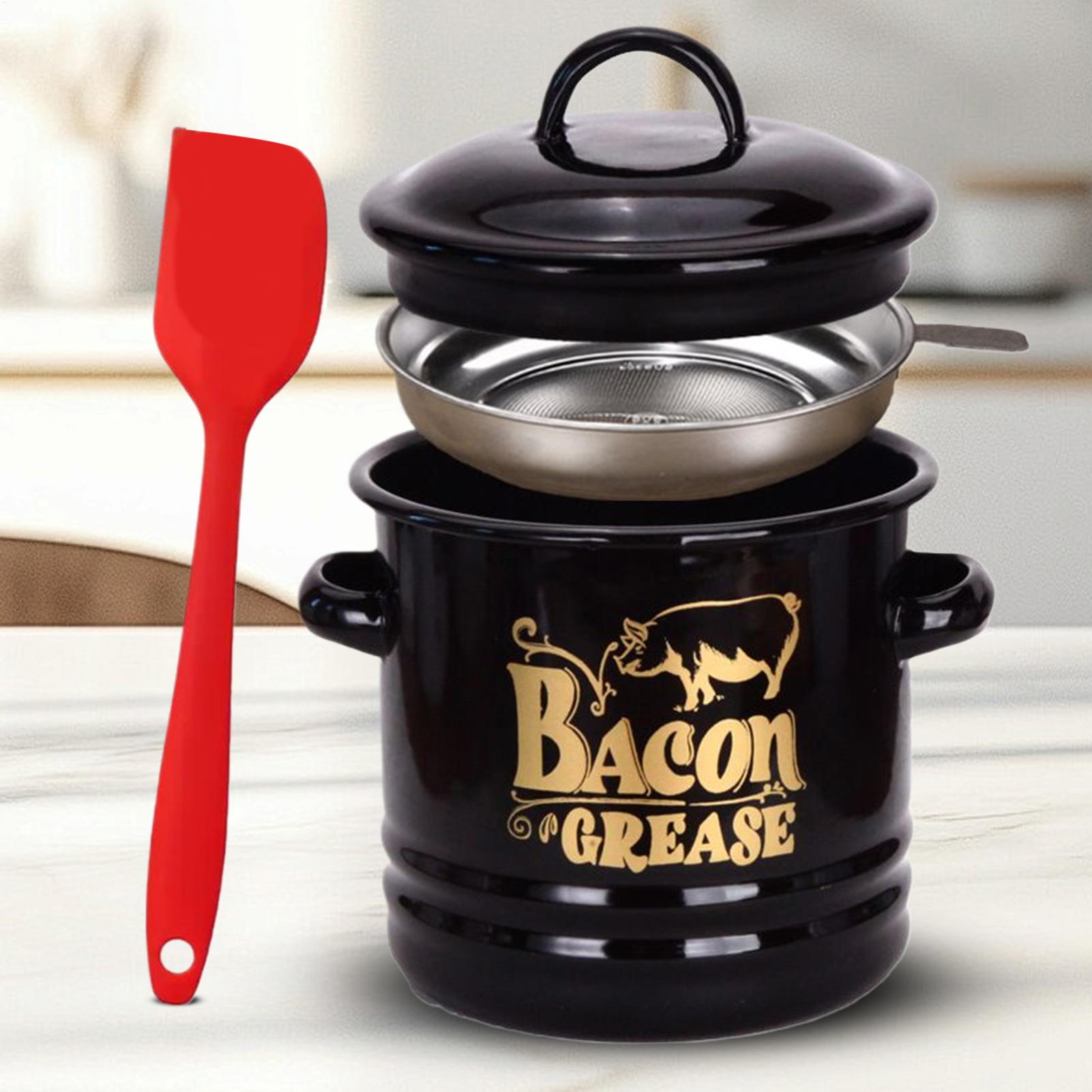 Kitchen Baking Canisters - حاوية شحم لحم الخنزير المقدد 1200
