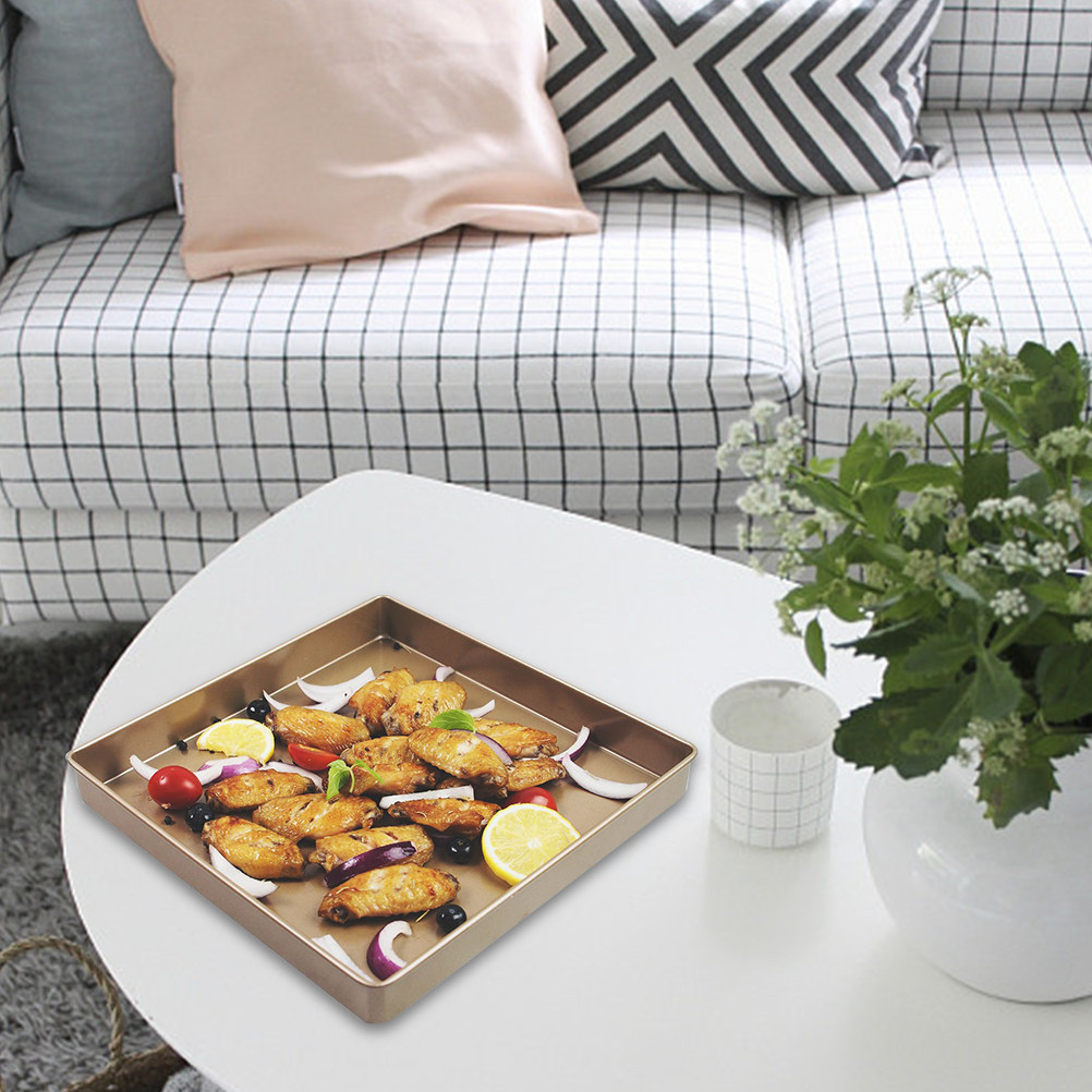 Kitchen Baking Trays - صينية خبز بيتزا مربعة غير لاصقة