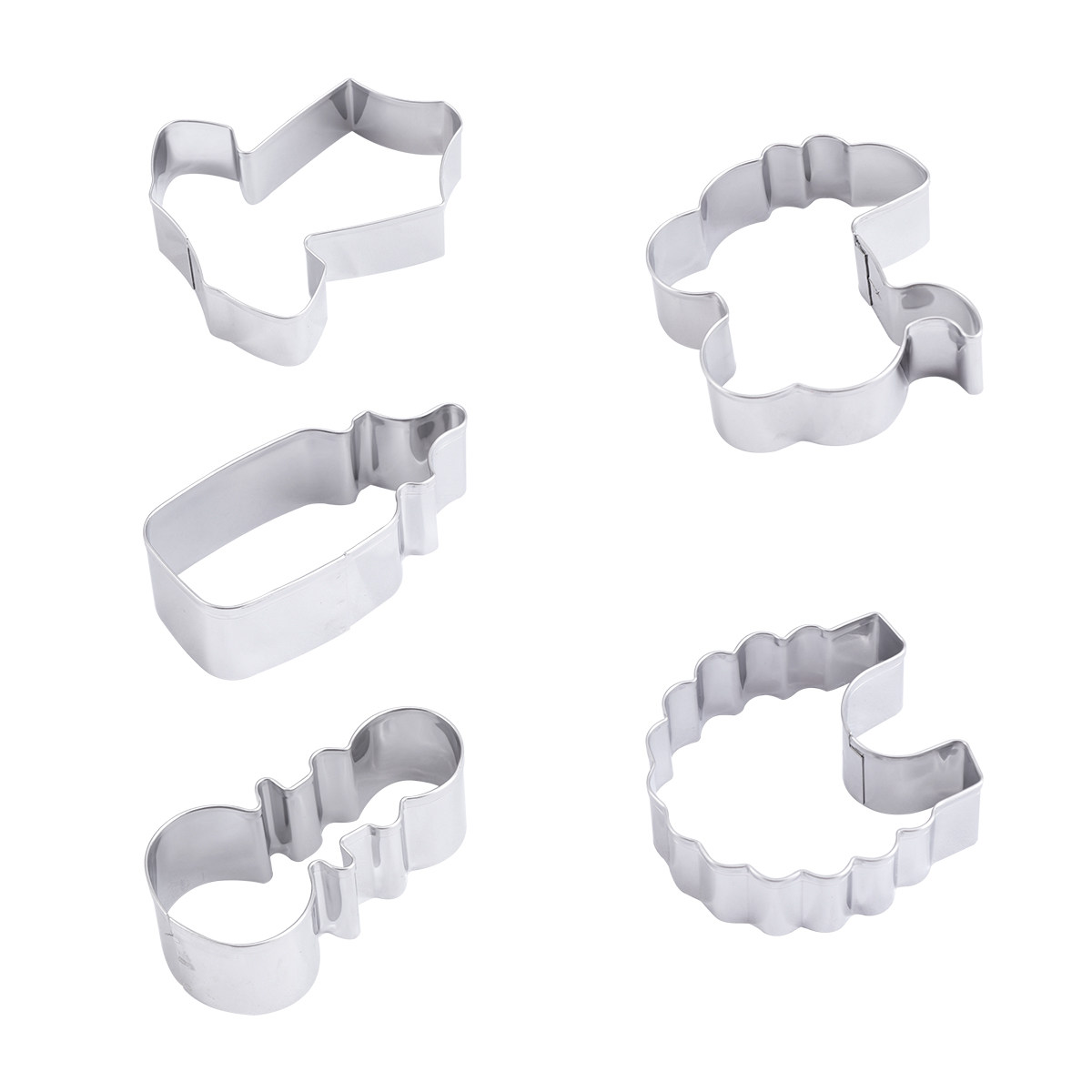 Cookie Cutter Set - مجموعة قوالب تقطيع البسكويت من الفولاذ
