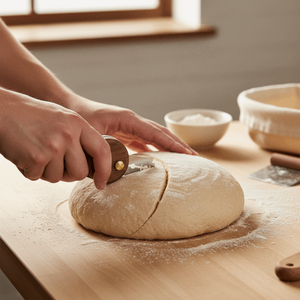 سكين خبز قابل للطي بمقبض خشبي  - مراجعة Bread Lame Scoring وسعره