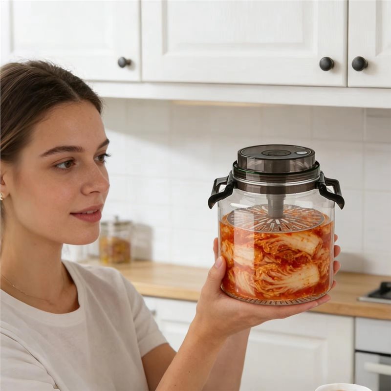 وعاء تخزين دائري محكم الإغلاق  - مراجعة Kitchen Baking Canisters وسعره