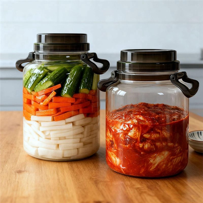 وعاء تخزين دائري محكم الإغلاق  - مراجعة Kitchen Baking Canisters وسعره