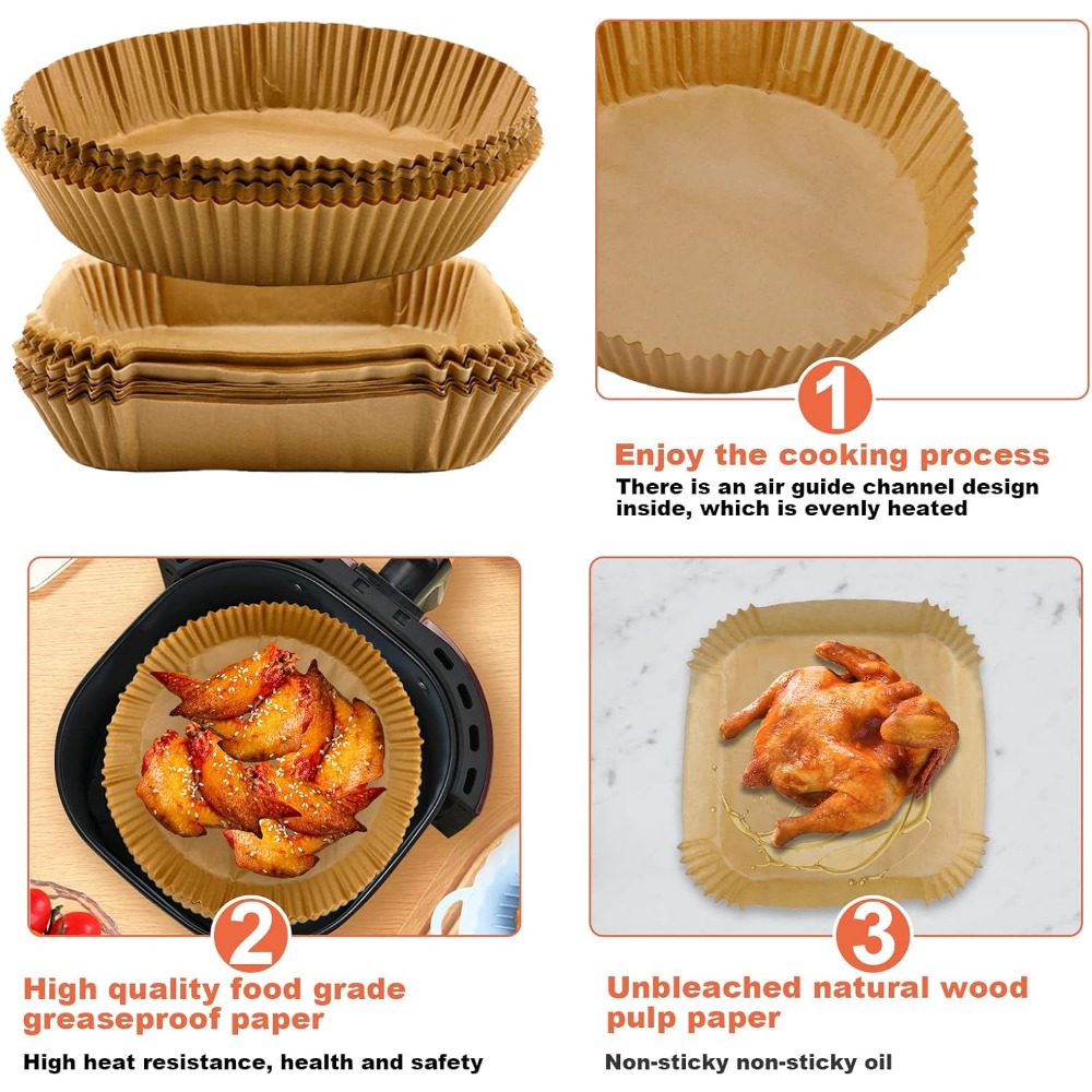 مقلاة هوائية ورق للاستعمال مرة - مراجعة Kitchen Baking Paper وسعره