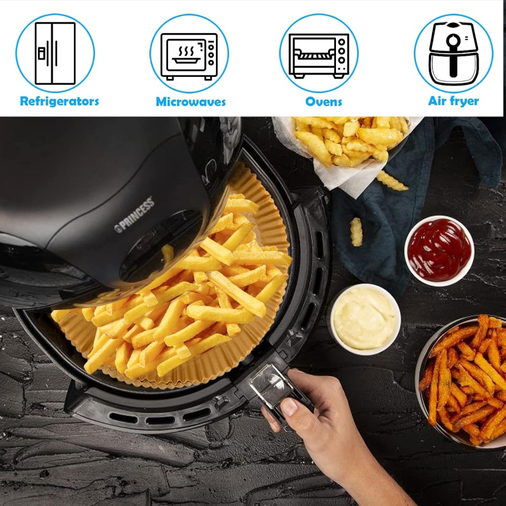 مقلاة هوائية ورق للاستعمال مرة - مراجعة Kitchen Baking Paper وسعره