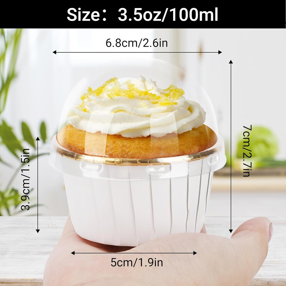 50 قطعة كأس الكعك ورقة مغلفة ك - مراجعة Kitchen Baking Paper وسعره