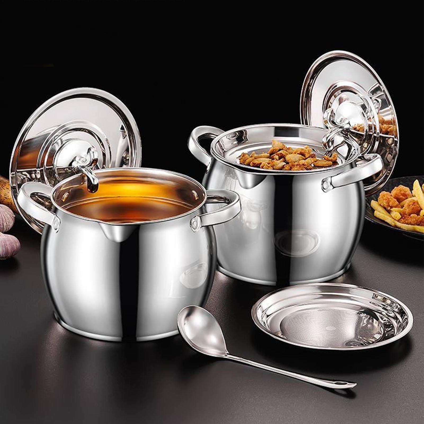 وعاء تخزين الشحوم من الفولاذ ا - مراجعة Kitchen Baking Canisters وسعره