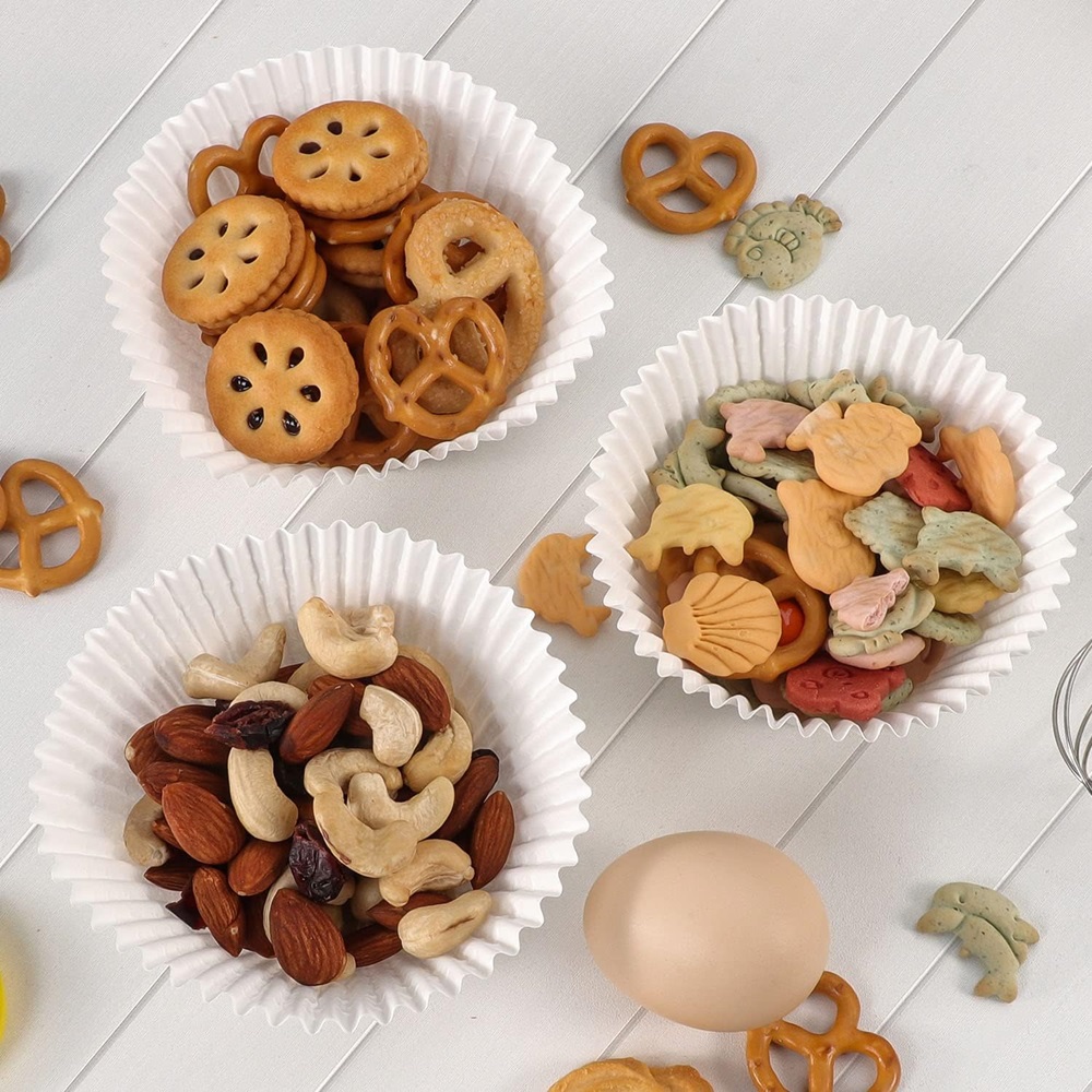 200 قطعة بطانات كب كيك بيضاء غ - مراجعة Kitchen Baking Paper وسعره
