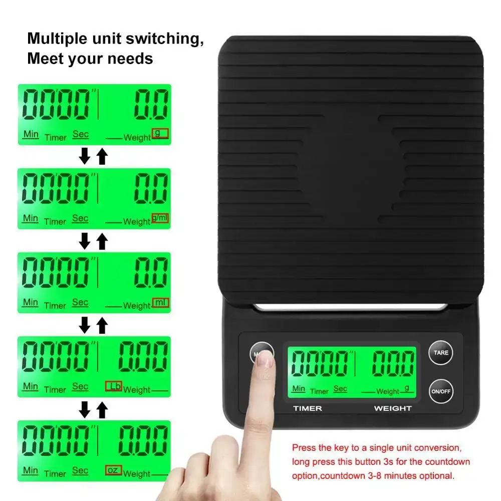 ميزان قهوة إلكتروني محمول عالي - مراجعة Kitchen Baking Timer وسعره