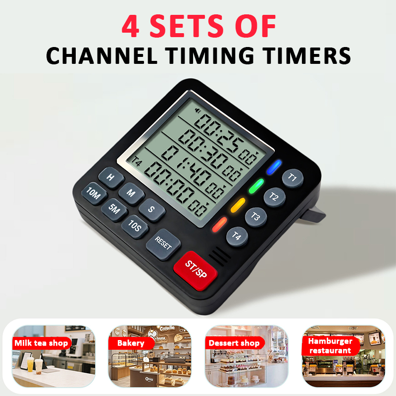 مؤقت مطبخ رقمي، شاشة كبيرة 4 ق - مراجعة Kitchen Baking Timer وسعره