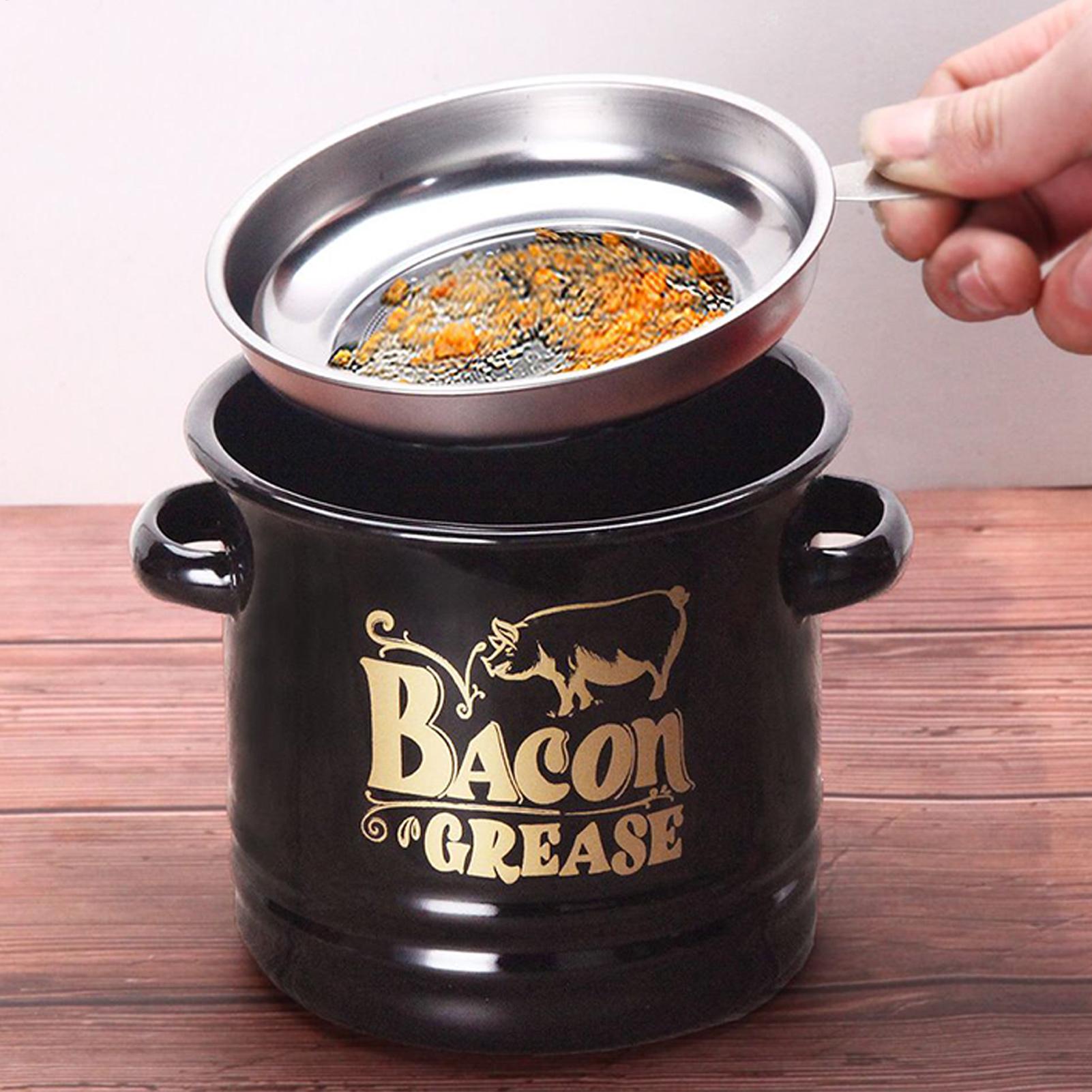 حاوية شحم لحم الخنزير المقدد 1 - مراجعة Kitchen Baking Canisters وسعره