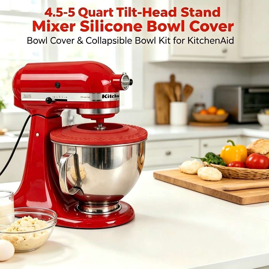 غطاء وعاء سيليكون مضاد للانسكا - مراجعة Kitchenaid Baking Bowl وسعره