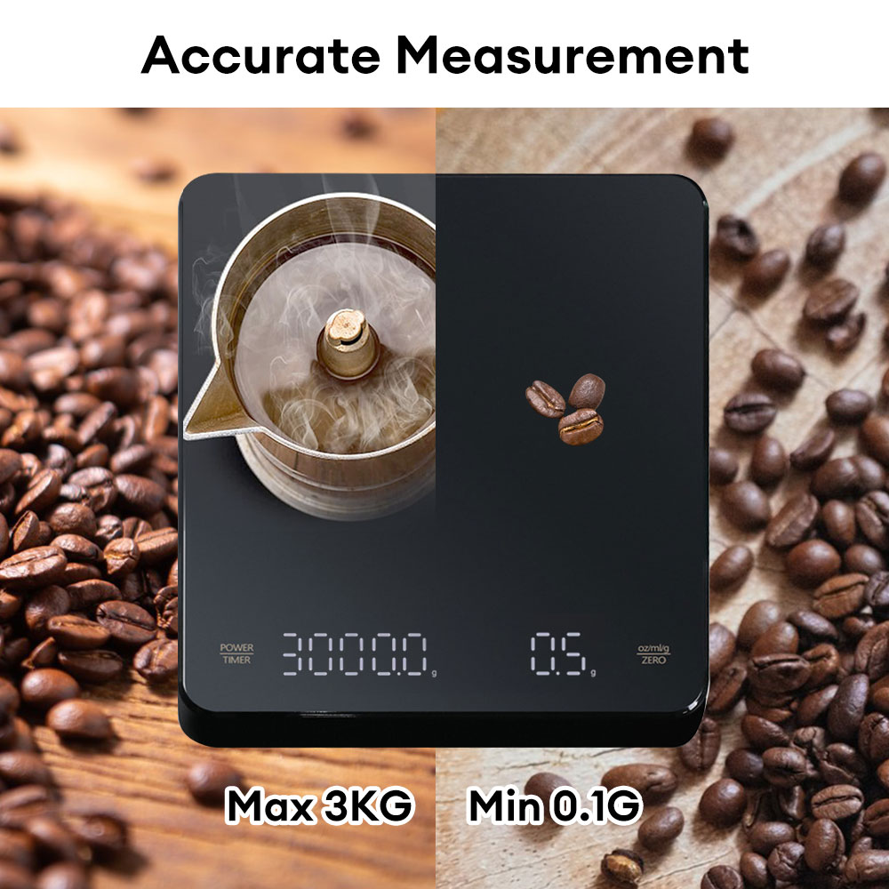 ميزان قهوة رقمي مع مؤقت شاشة L - مراجعة Kitchen Baking Timer وسعره