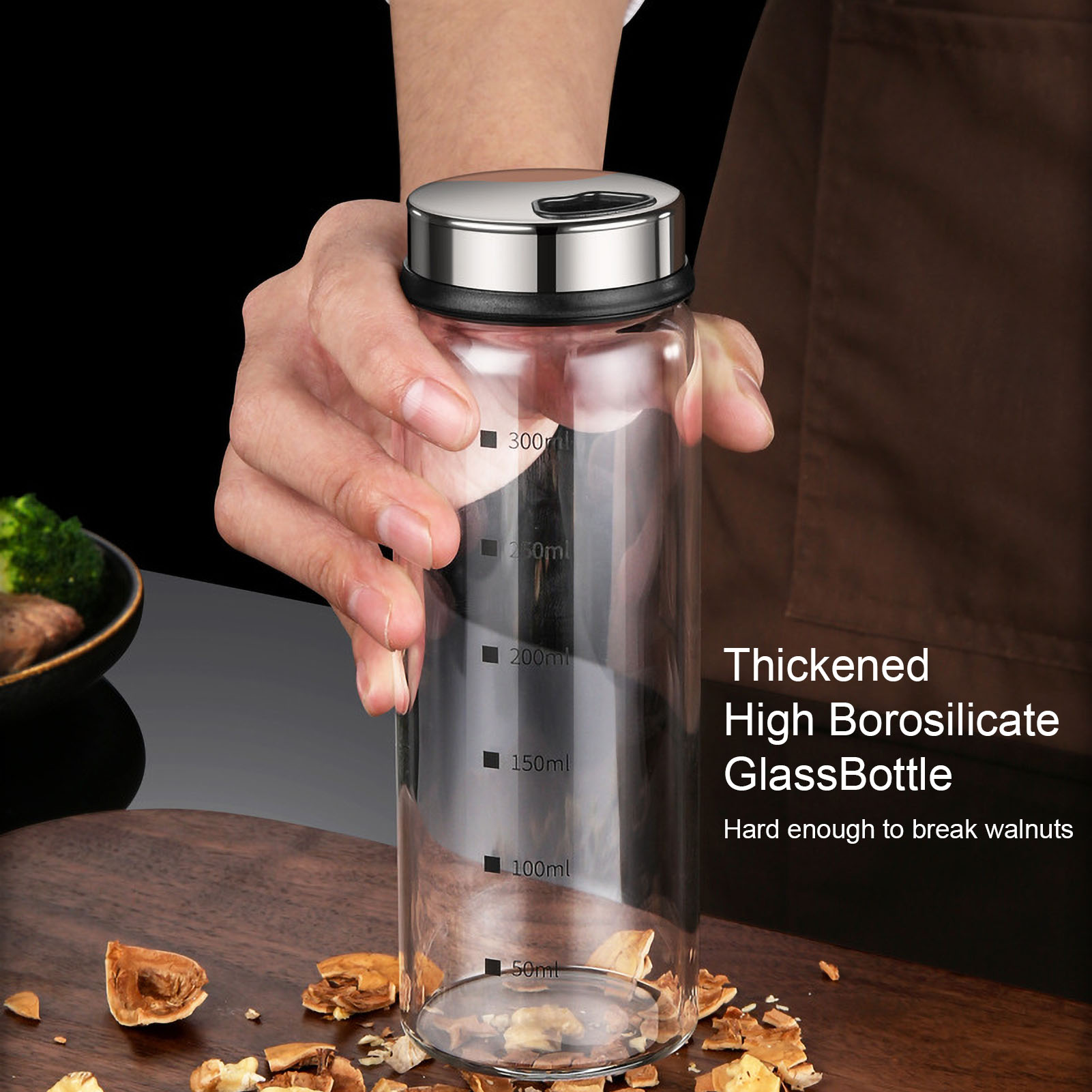 وعاء توابل زجاجي مع مقياس 4 من - مراجعة Kitchen Bank وسعره