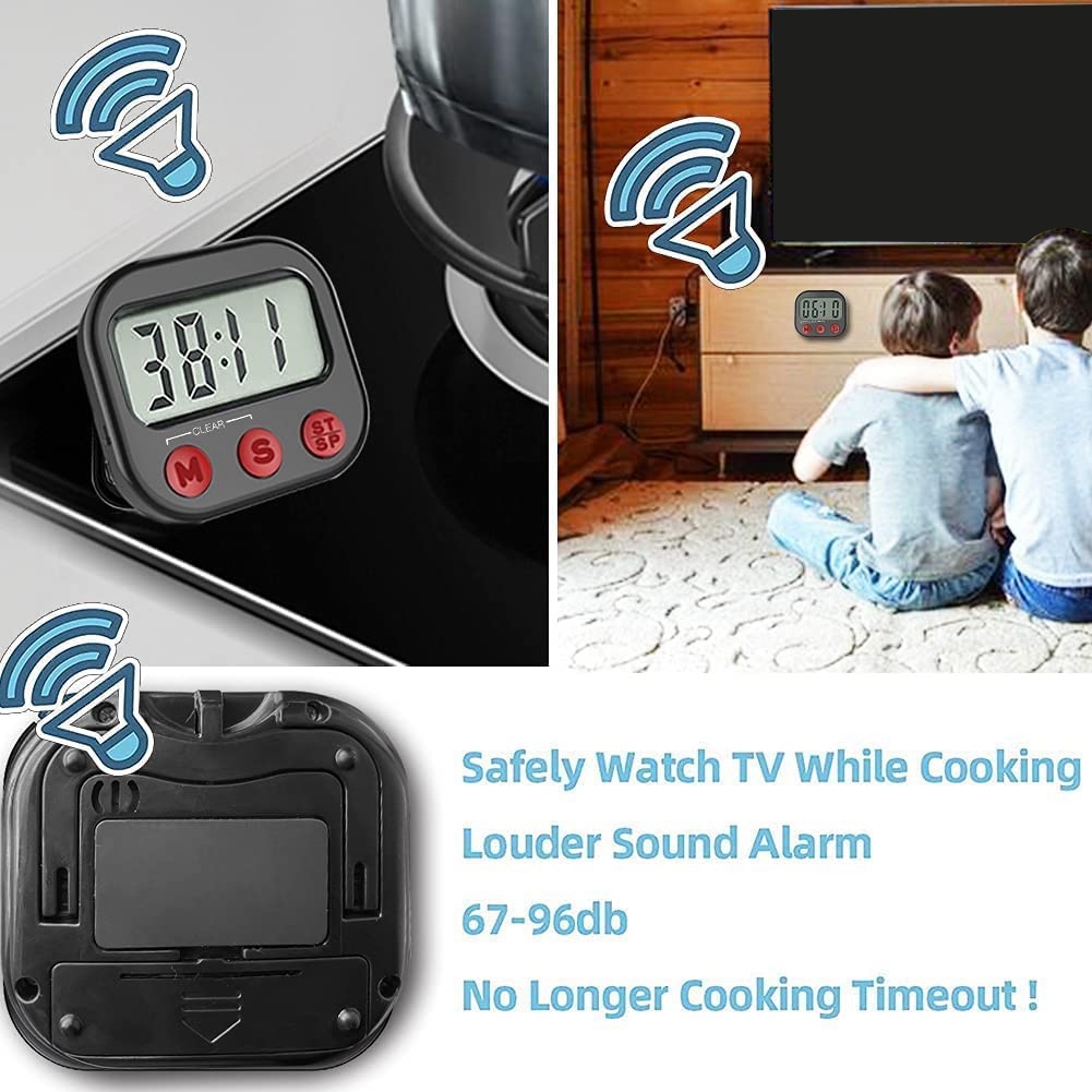 مؤقت مطبخ رقمي مرئي ، ساعة مغن - مراجعة Kitchen Baking Timer وسعره