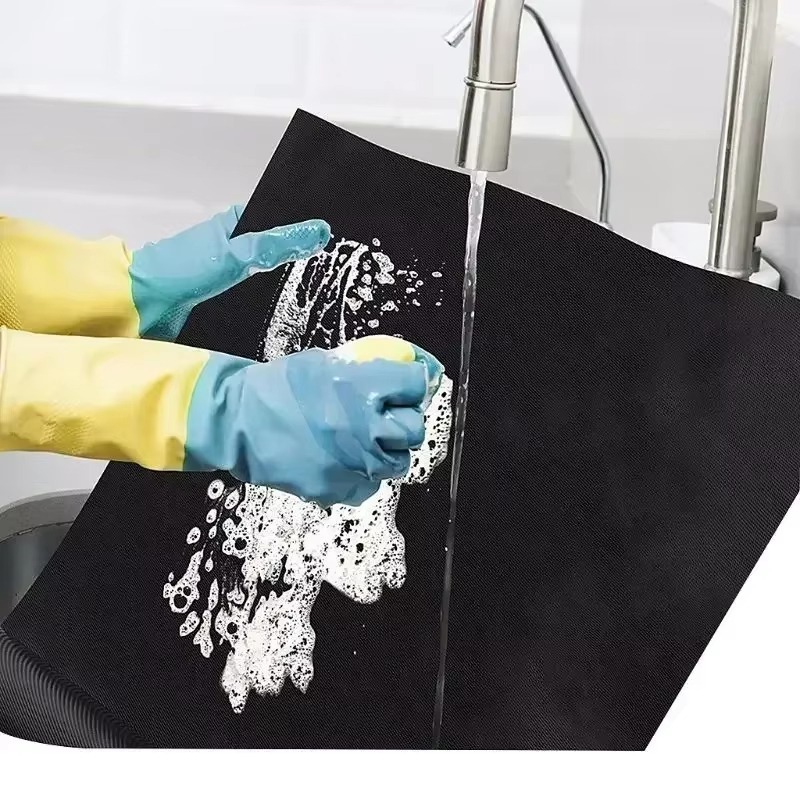 1/2/3/4/5 قطعة أسود شواء شواء  - مراجعة Kitchen Baking Mat وسعره