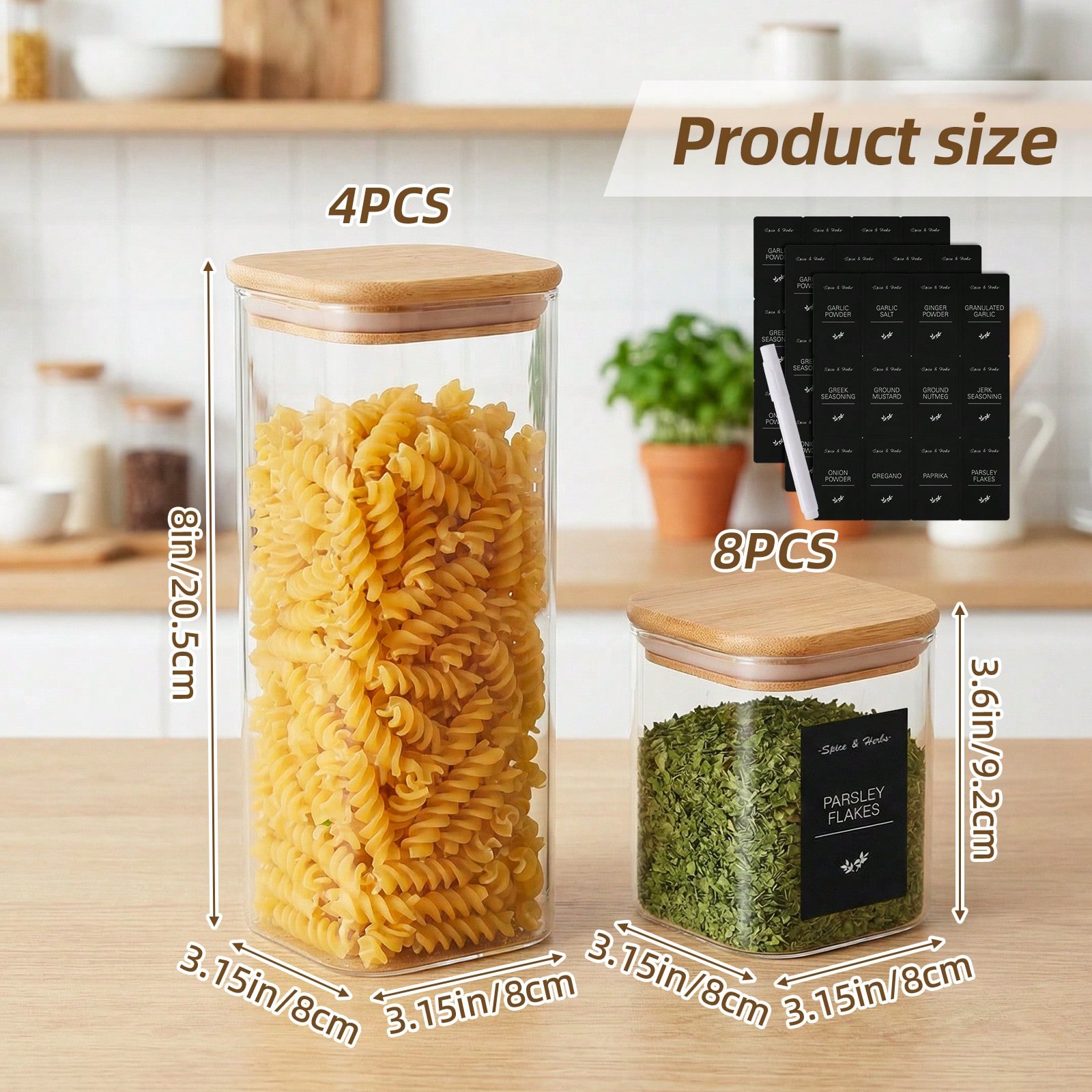 تومنك 12 قطعة من حاويات تخزين  - مراجعة Kitchen Baking Organization وسعره